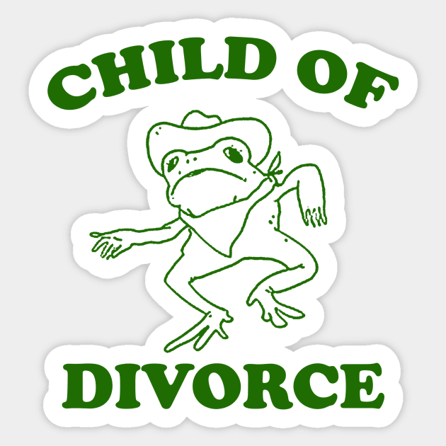 Child of divorce Sticker by Justin green